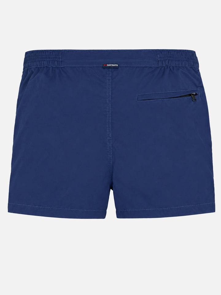 Harrys marineblaue Badeshorts mit schmaler Passform 
