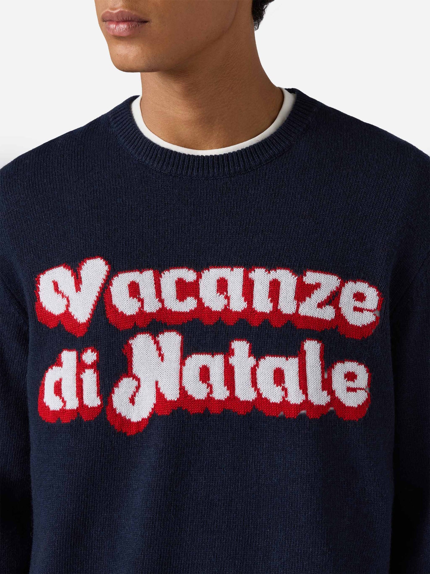 Maglione blu Heron con jacquard Vacanze di Natale | VACANZE DI NATALE SPECIAL EDITION
