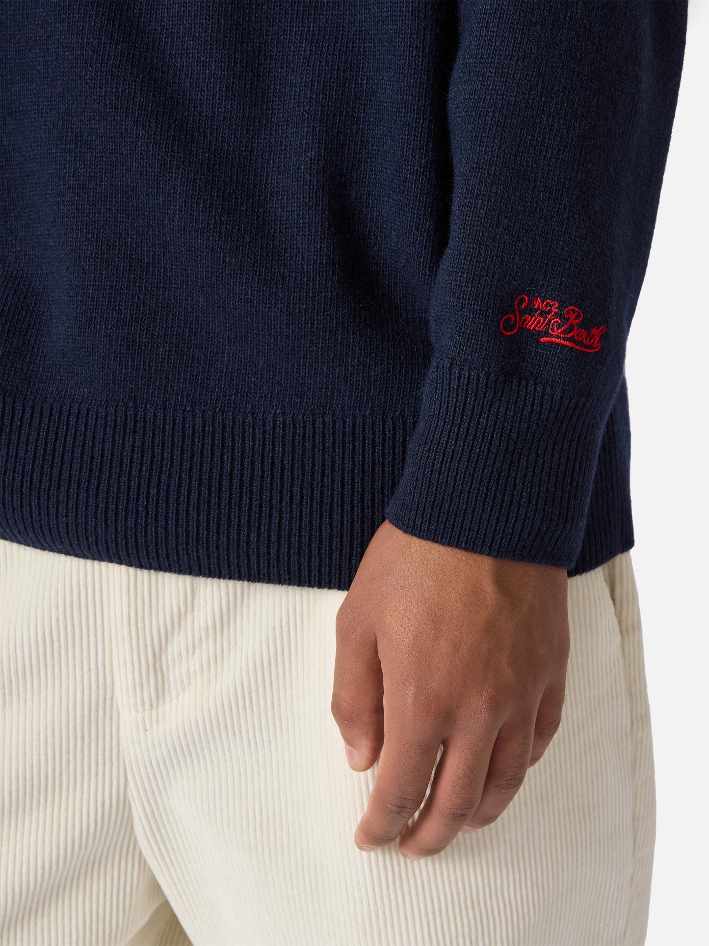 Maglione blu Heron con jacquard Vacanze di Natale | VACANZE DI NATALE SPECIAL EDITION