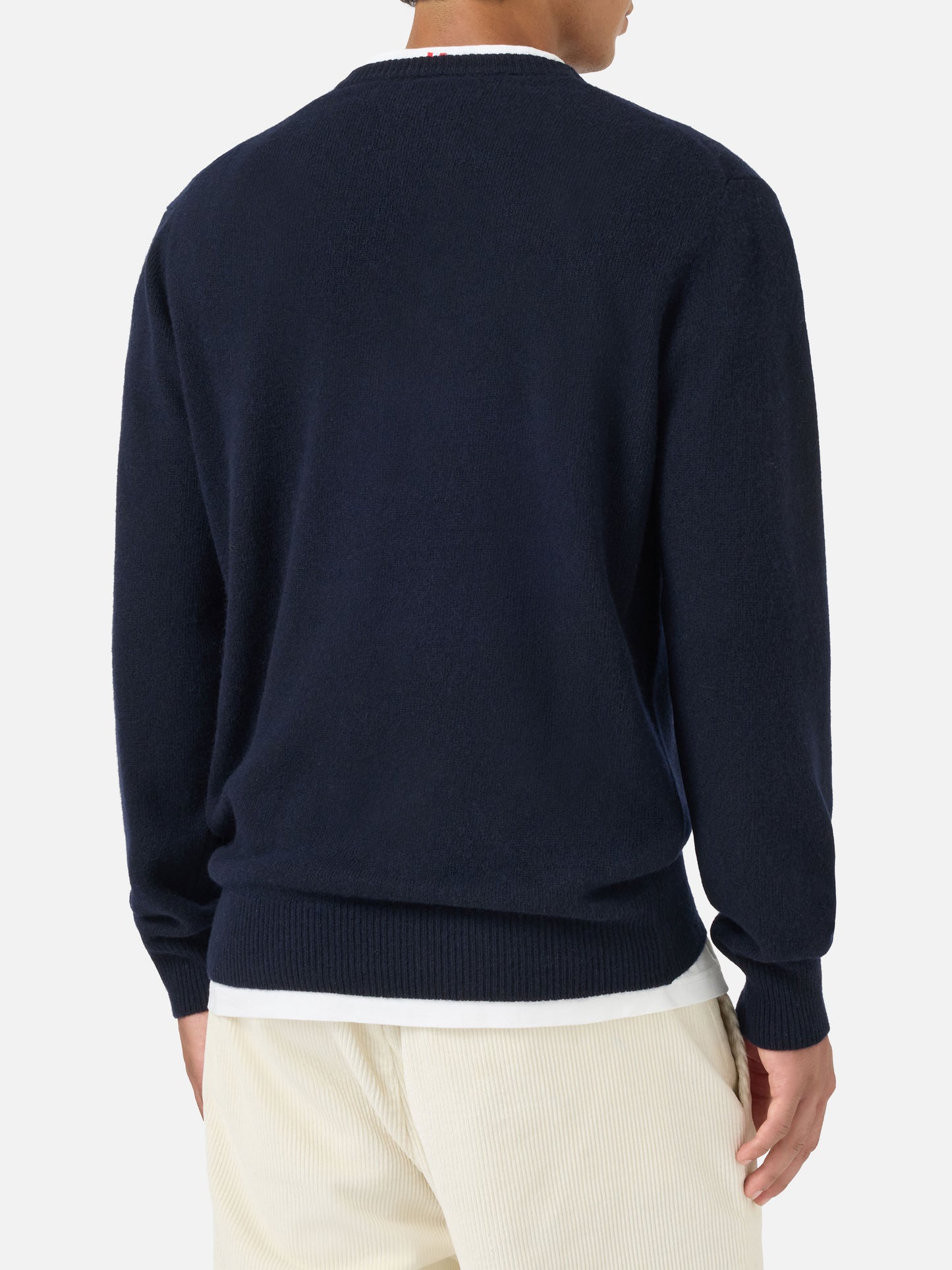 Crewneck sweater Heron with Apres ski embroidery