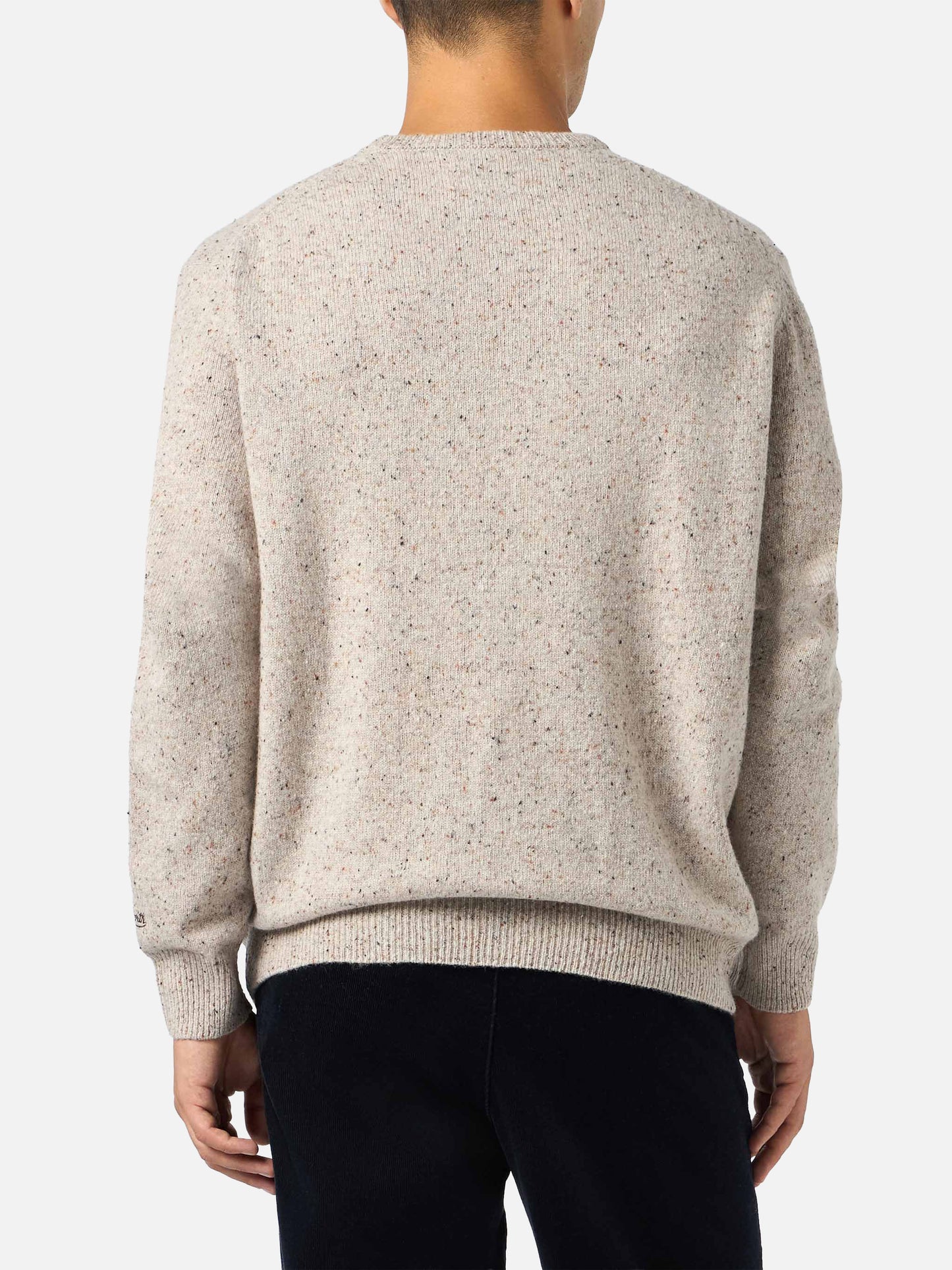 Man beige sweater Heron with Moritz polo embroidery - MC2 Saint Barth
