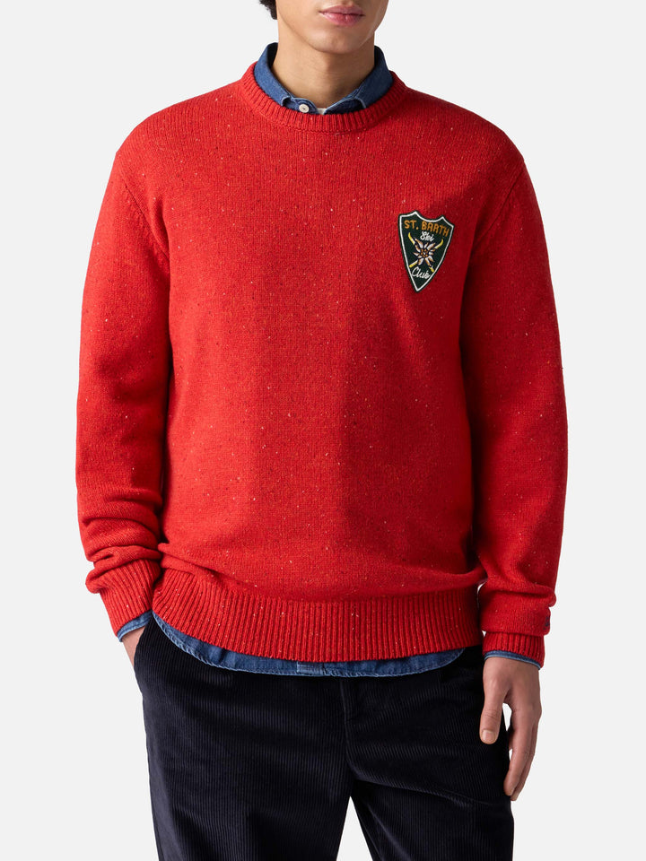 Man red sweater