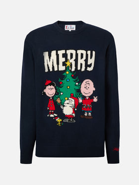 Heron sweater with Peanuts holiday-theme jacquard | PEANUTS SPECIAL EDITION