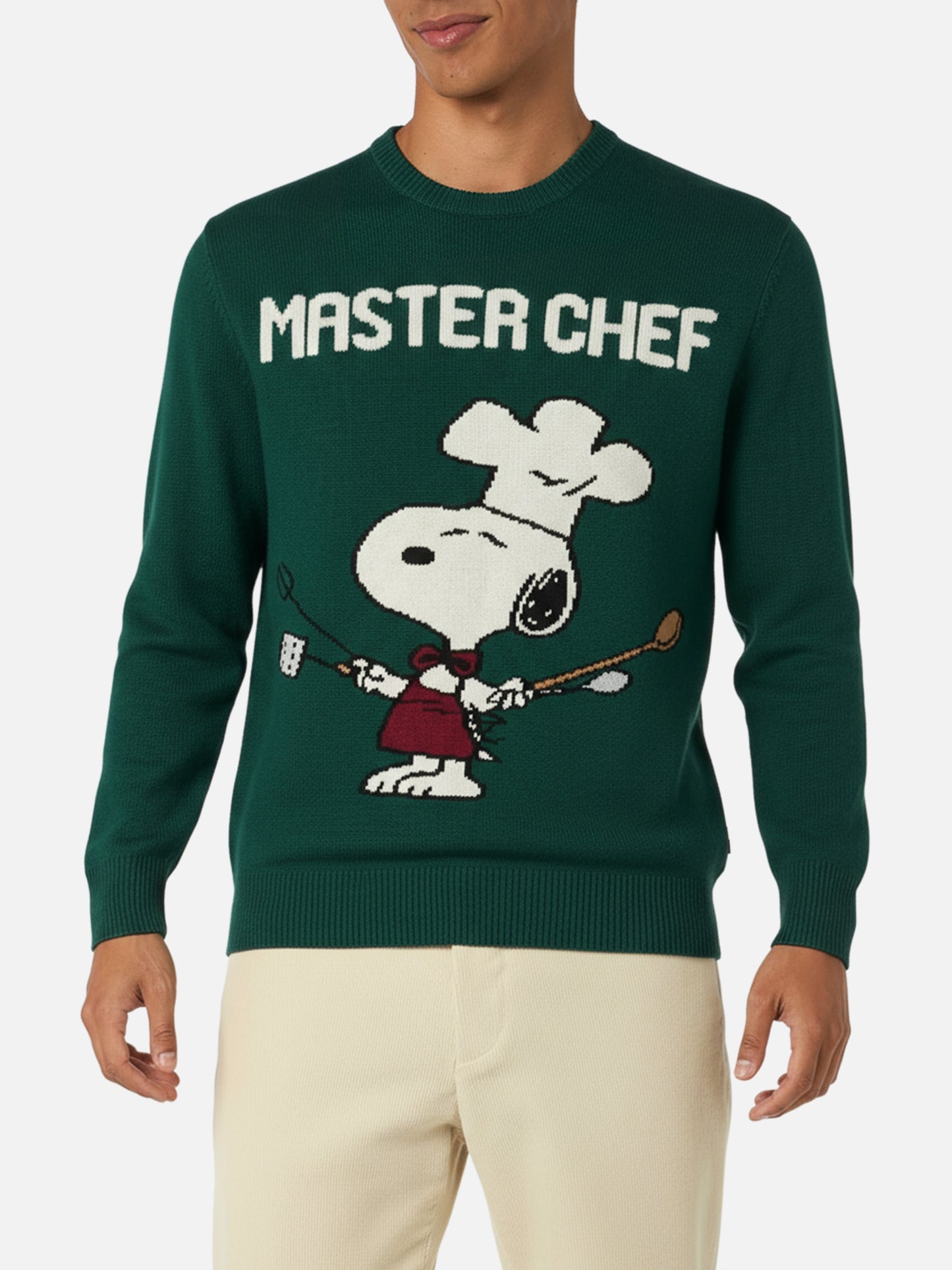 Maglione girocollo Heron con Snoopy chef jacquard | SNOOPY PEANUTS SPECIAL EDITION