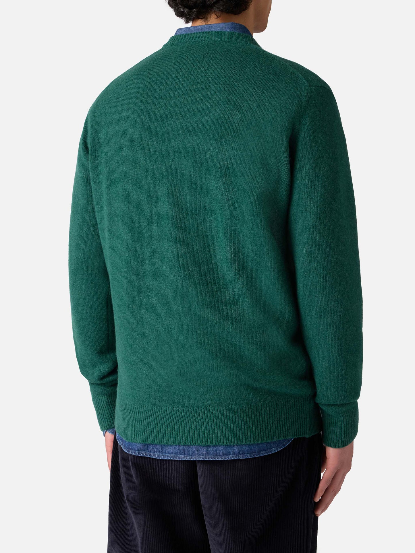 Grüner Pullover Heron mit Non sarà un'avventura-Stickerei