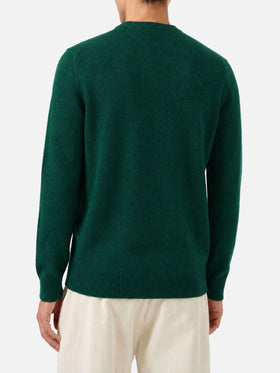 Grüner Pullover Regent aus Lambswool 