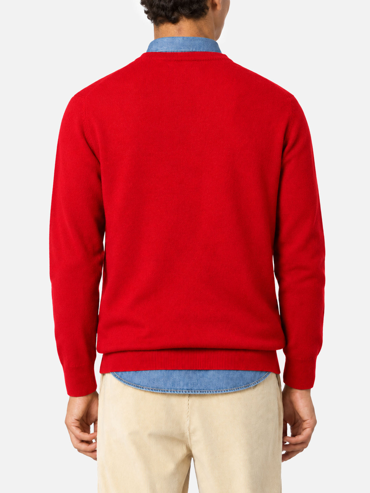 Red Heron sweater with Snoopy Dear Santa embroidery | Special edition
