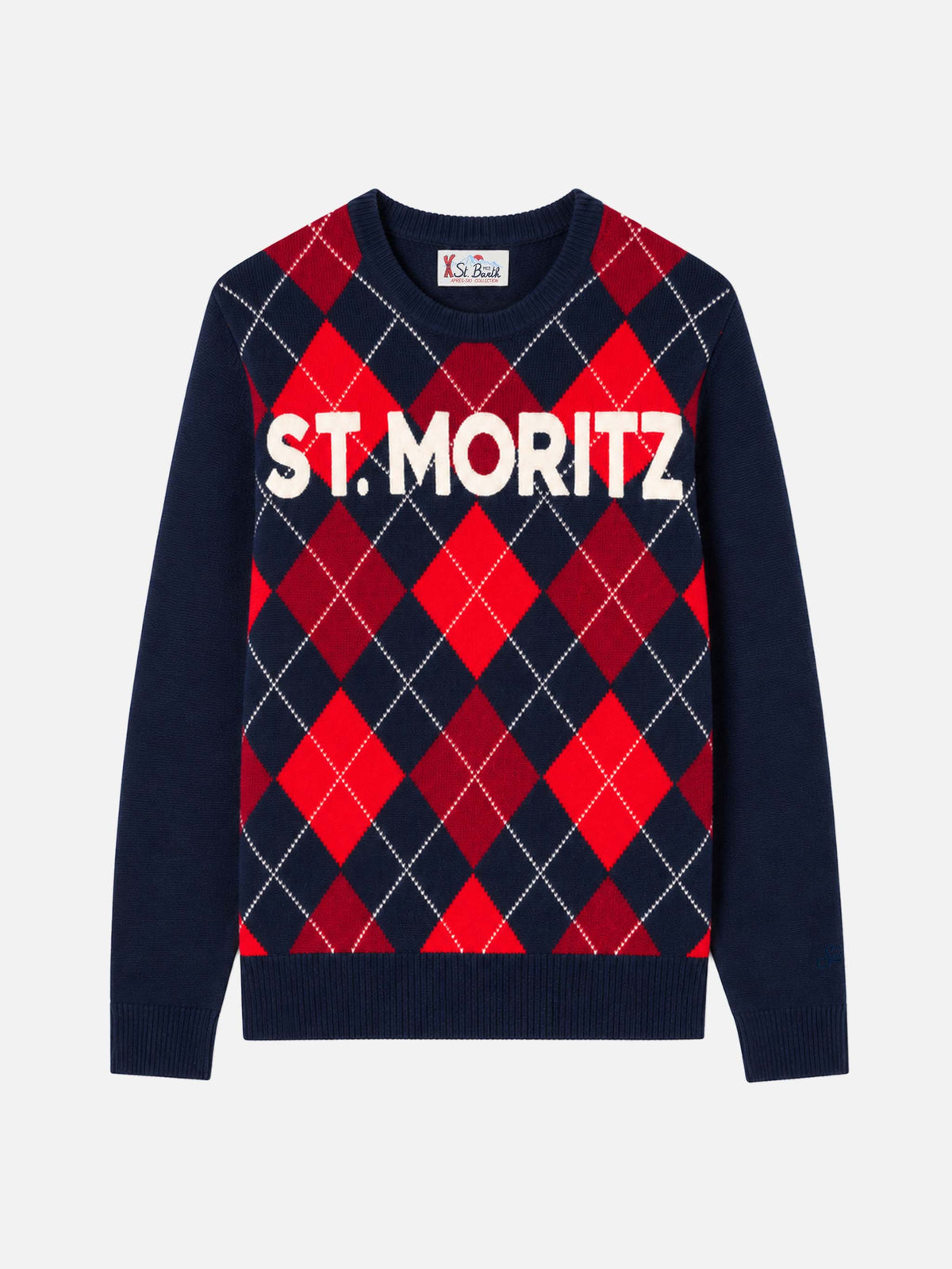 Rundhalspullover Heron mit Argyle-St. Moritz-Jacquard 