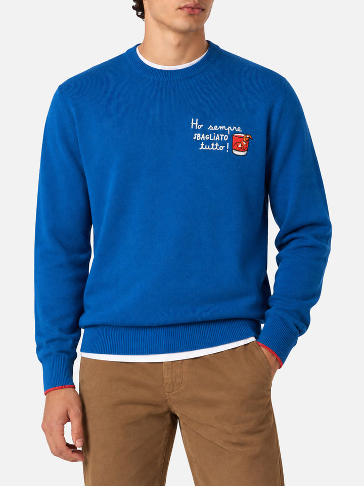 Maglione girocollo Heron con ricamo Ho sempre sbagliato tutto