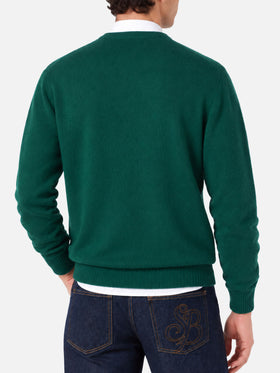 Pull col rond Heron avec broderie It's wine o'clock 