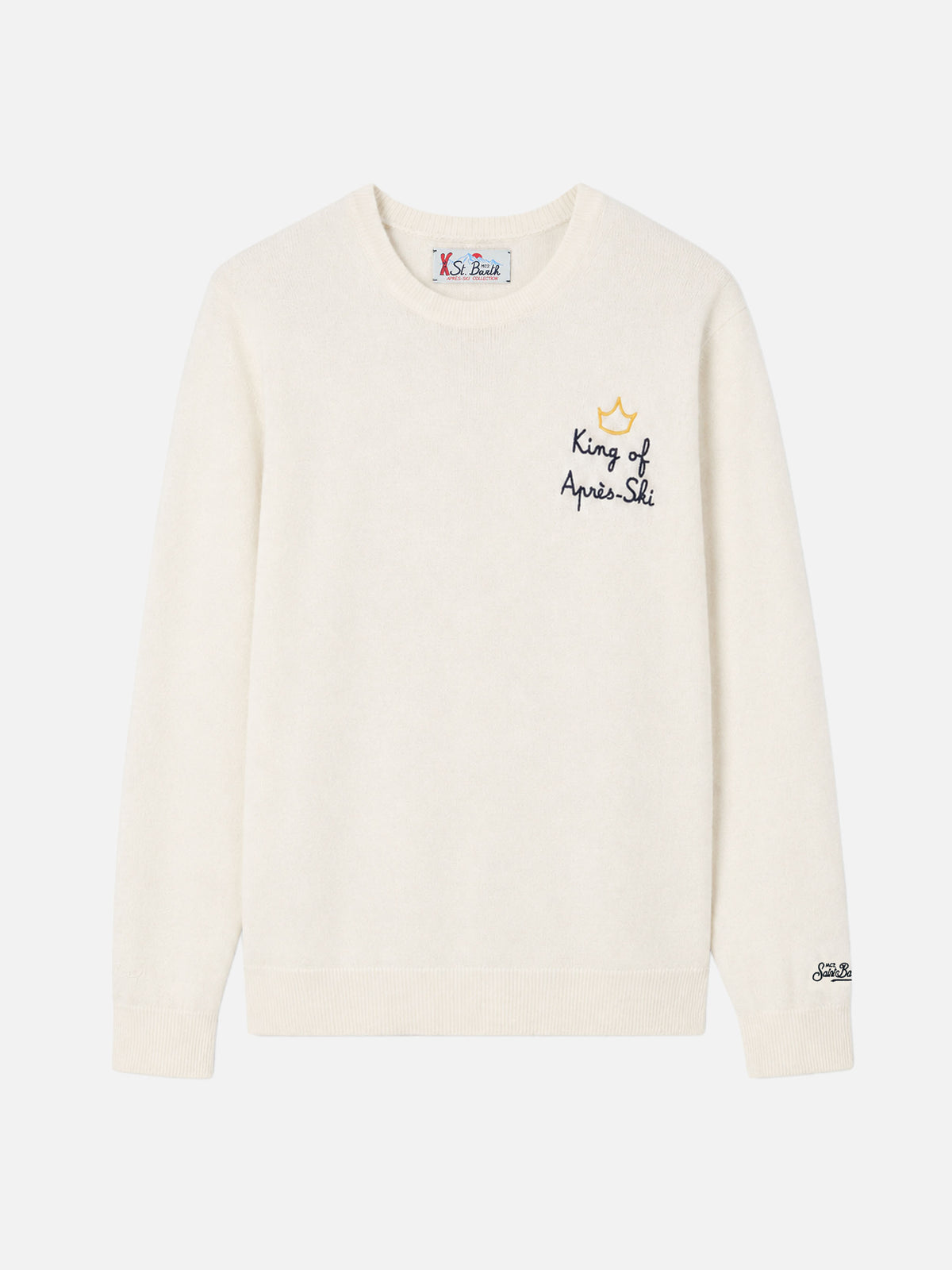 Pull col rond Heron avec broderie King of apres ski 