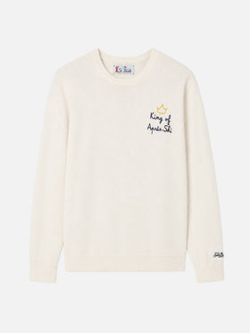 Pull col rond Heron avec broderie King of apres ski 