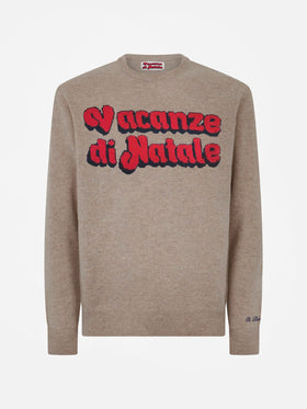 Man sweater Heron with Vacanze di Natale jacquard | VACANZE DI NATALE SPECIAL EDITION - MC2 Saint Barth