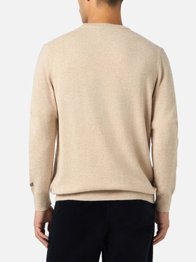 Man sweater Heron Light with Via della Spiga... embroidery | VACANZE DI NATALE SPECIAL EDITION - MC2 Saint Barth