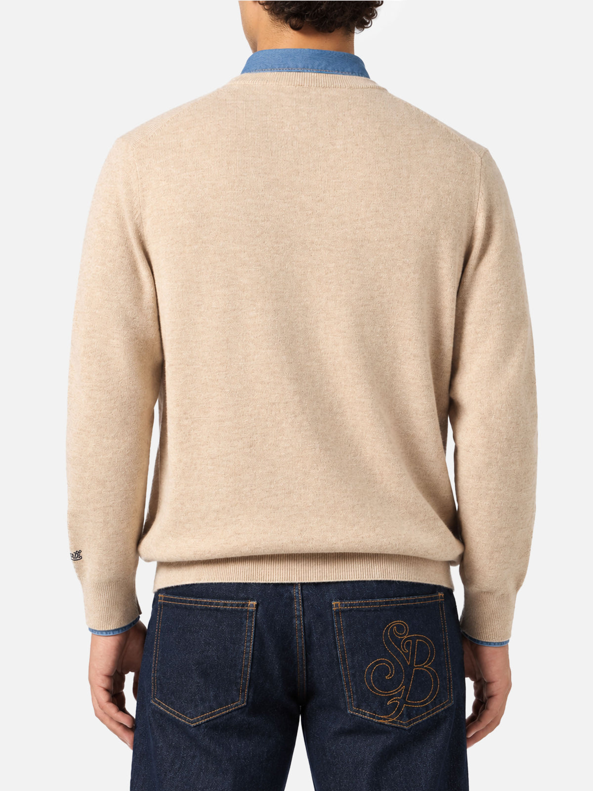 Sweat col rond Heron Light avec broderie Via della Spiga... | VACANZE DI NATALE SPECIAL EDITION 