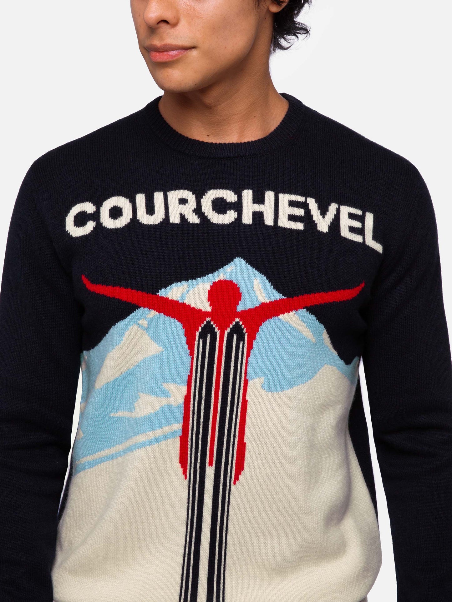 Sweater Heron with Courchevel postcard jacquard - MC2 Saint Barth