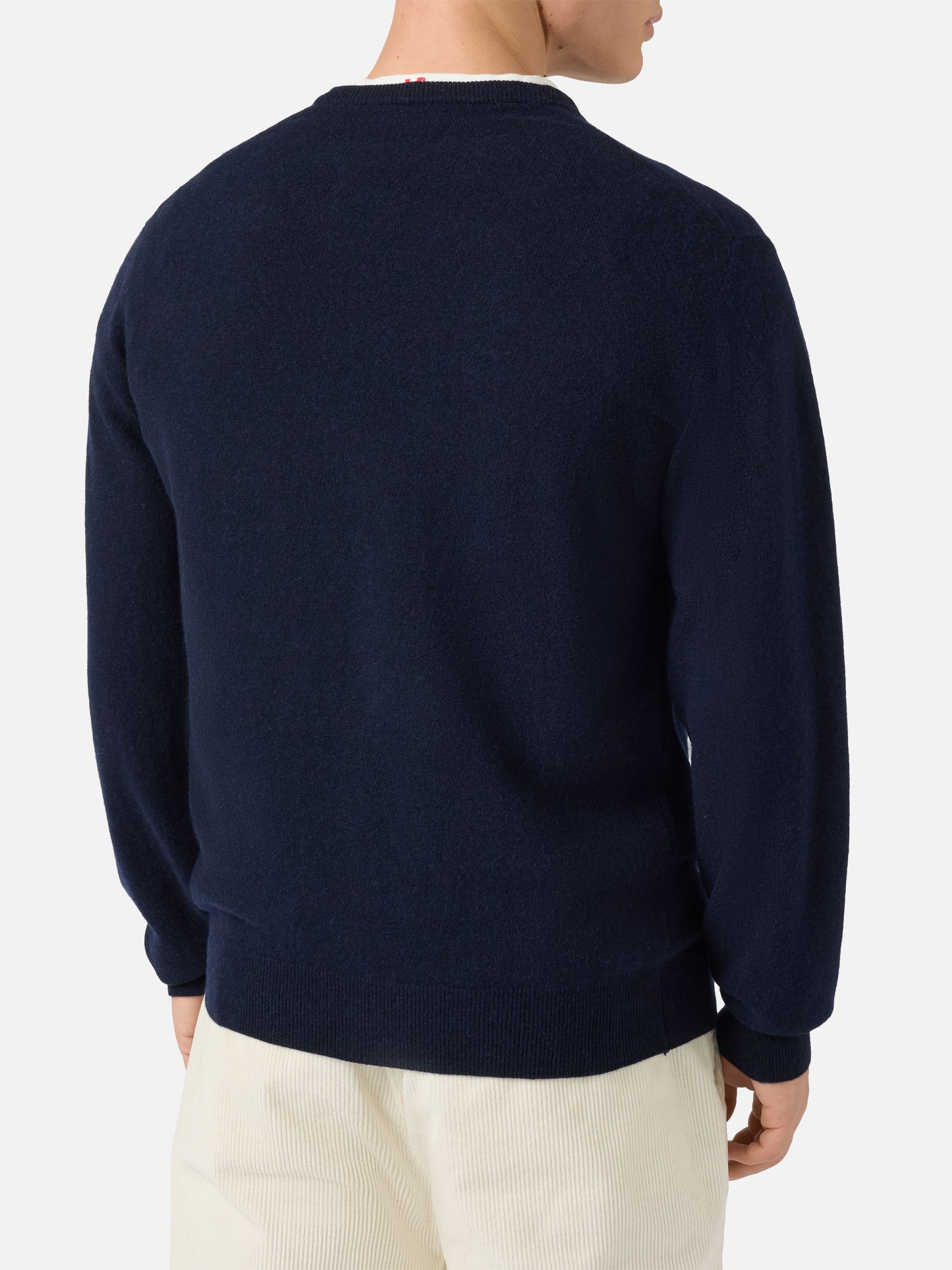 Rundhalspullover Heron Light mit Vacanze di Natale-Stickerei | VACANZE DI NATALE SONDERAUSGABE