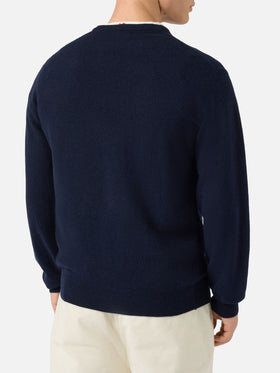 Rundhalspullover Heron Light mit Vacanze di Natale-Stickerei | VACANZE DI NATALE SONDERAUSGABE