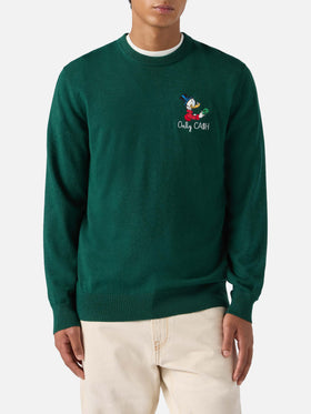 Crewneck sweater Heron Light with Uncle Scrooge embroidery |DISNEY SPECIAL EDITION