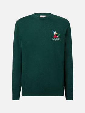 Crewneck sweater Heron Light with Uncle Scrooge embroidery |DISNEY SPECIAL EDITION
