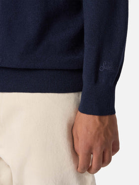 Maglione a girocollo Heron Light con ricamo orologio Time is Money