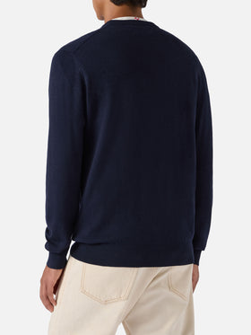 Maglione a girocollo Heron Light con ricamo orologio Time is Money