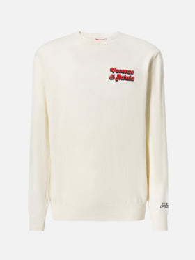 Maglione a girocollo Heron Light con ricamo Vacanze di Natale | VACANZE DI NATALE SPECIAL EDITION