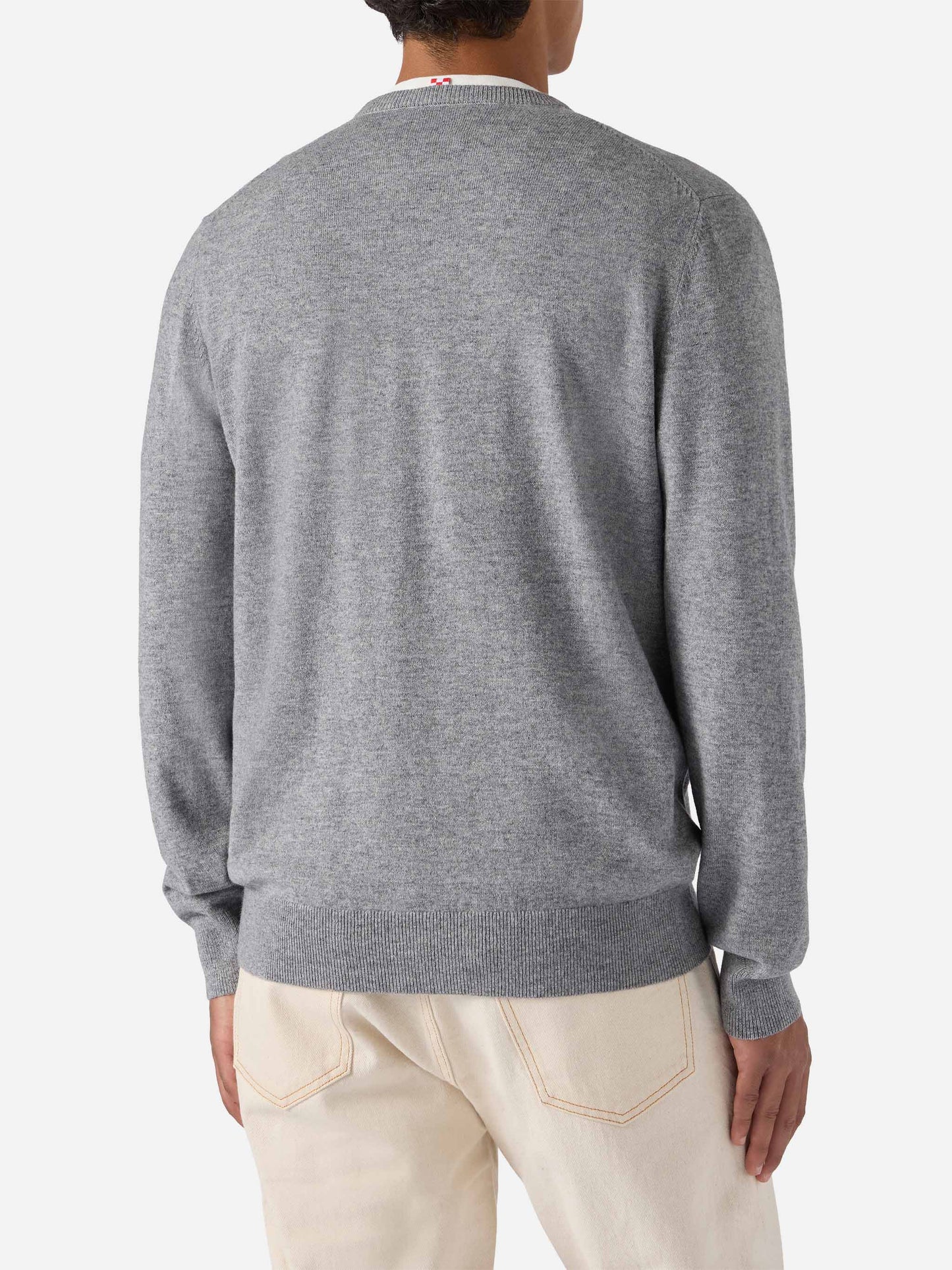 Crewneck sweater Heron Light with Uncle Scrooge embroidery | DISNEY SPECIAL EDITION