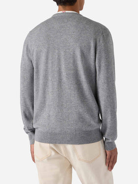 Crewneck sweater Heron Light with Uncle Scrooge embroidery | DISNEY SPECIAL EDITION