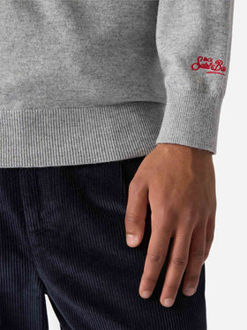 Crewneck sweater Heron Light with Snoopy Sunday Mood embroidery | PEANUTS SPECIAL EDITION