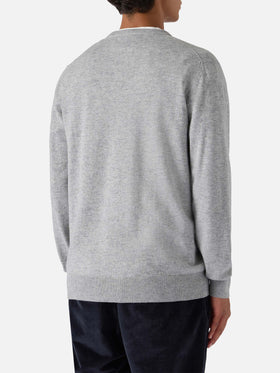 Crewneck sweater Heron Light with Snoopy Sunday Mood embroidery | PEANUTS SPECIAL EDITION