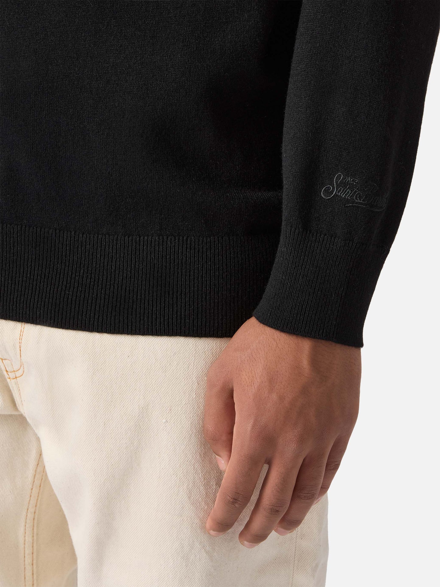 Maglione a girocollo Heron Light con ricamo Golden Power