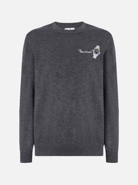Maglione a girocollo Heron Light con ricamo Bartman