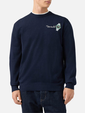Crewneck sweater Heron Light with Starducks embroidery