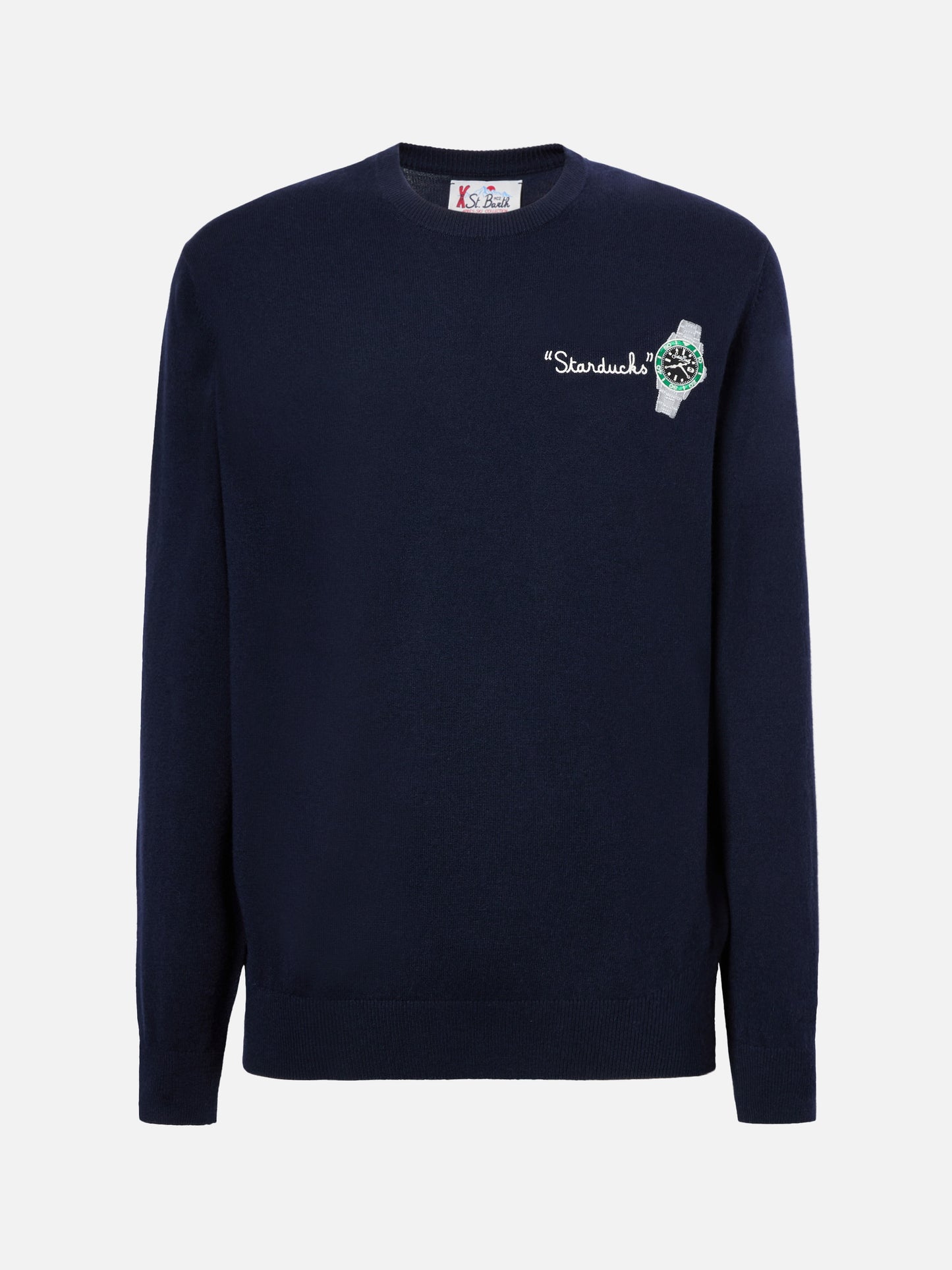 Crewneck sweater Heron Light with Starducks embroidery