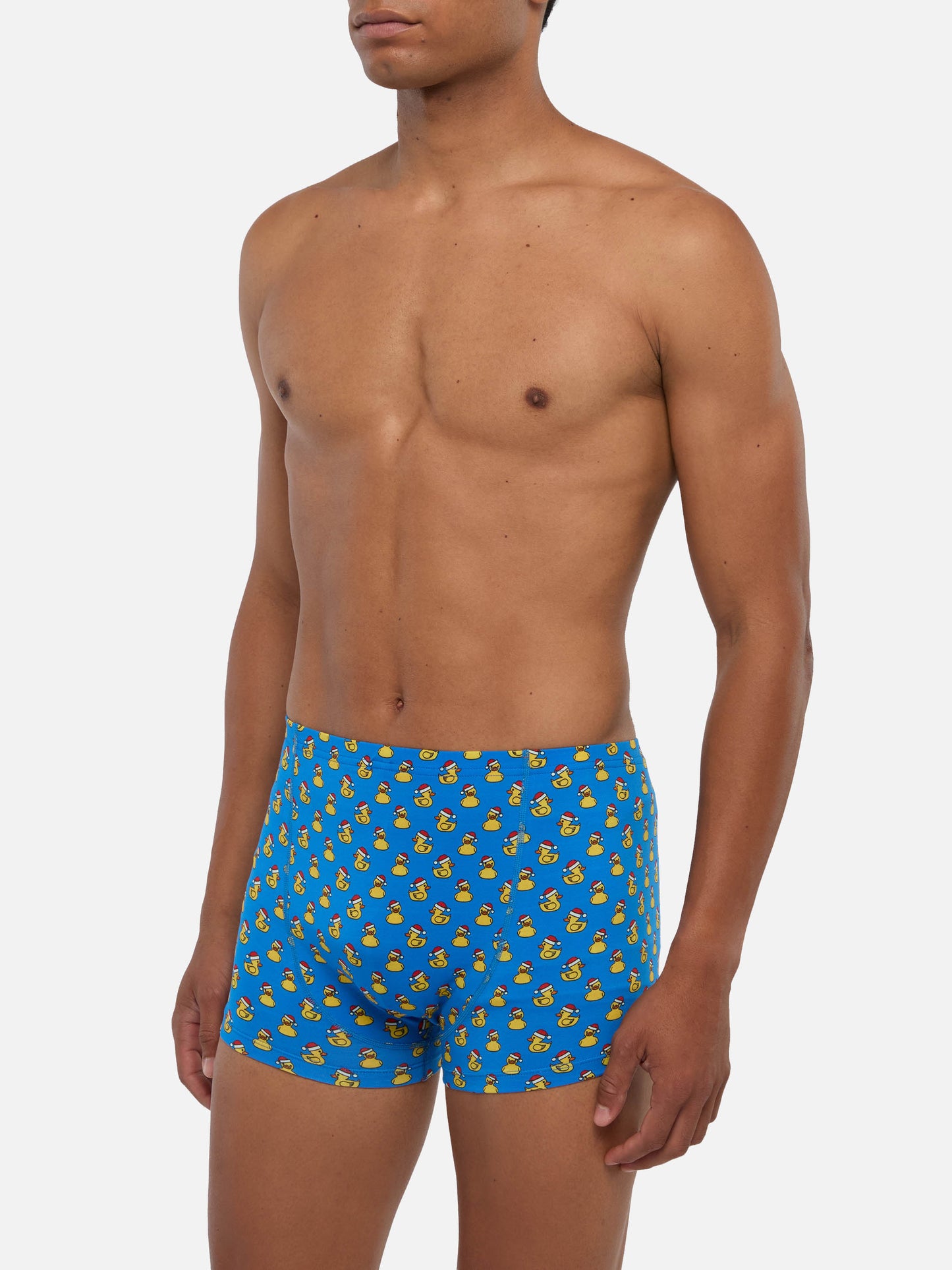 Stretch underwear boxer Howard with ducky print