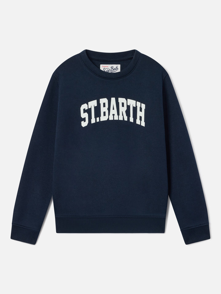 Navy blue Hutton Sweatshirt aus Baumwollmischung mit St. Barth-Print 