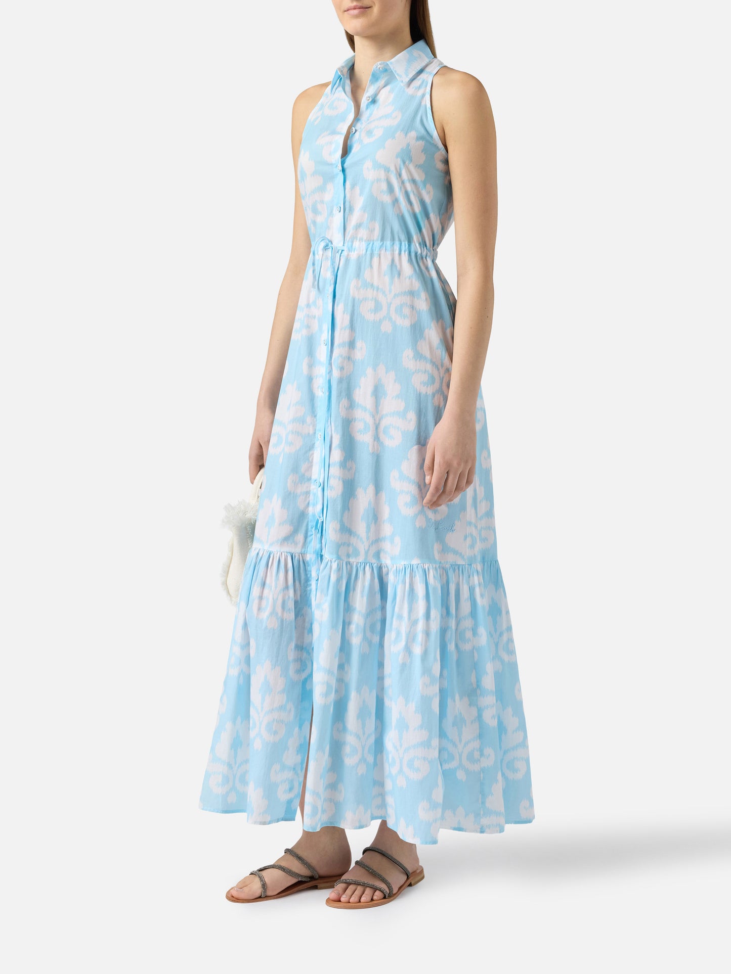 Neckholderkleid Ida mit Ikat-Print