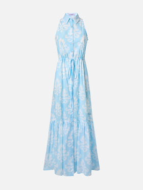 Neckholderkleid Ida mit Ikat-Print