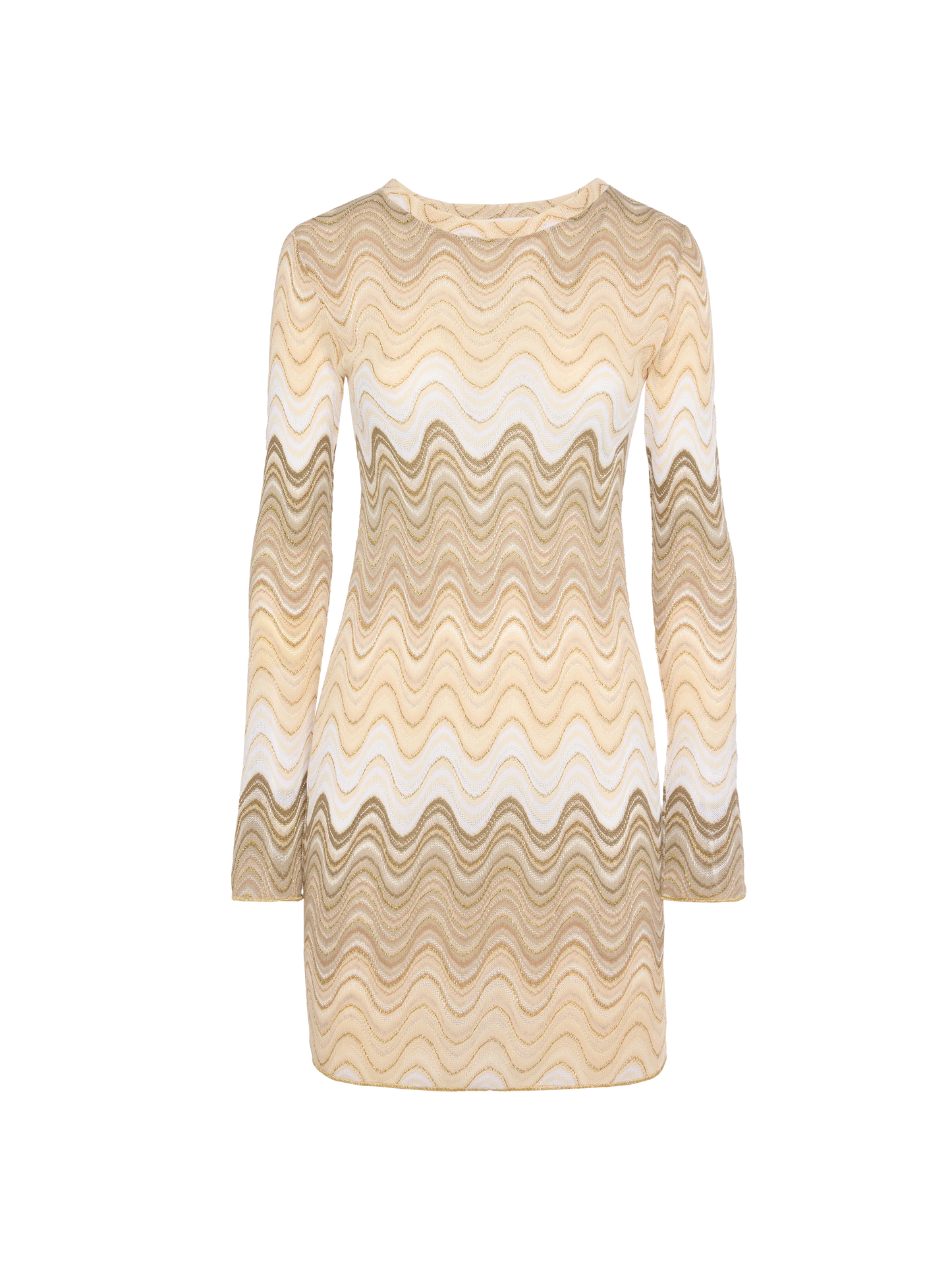 Imany raschel mini dress in gold hues - MC2 Saint Barth