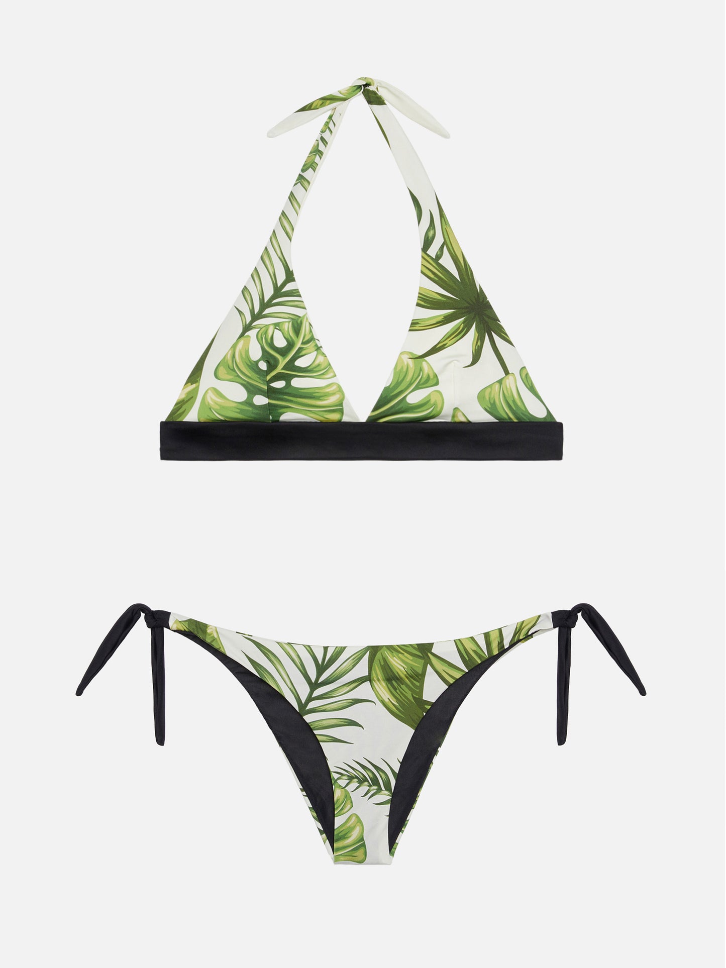 Bikini a triangolo Joanne Ines con stampa tropicale