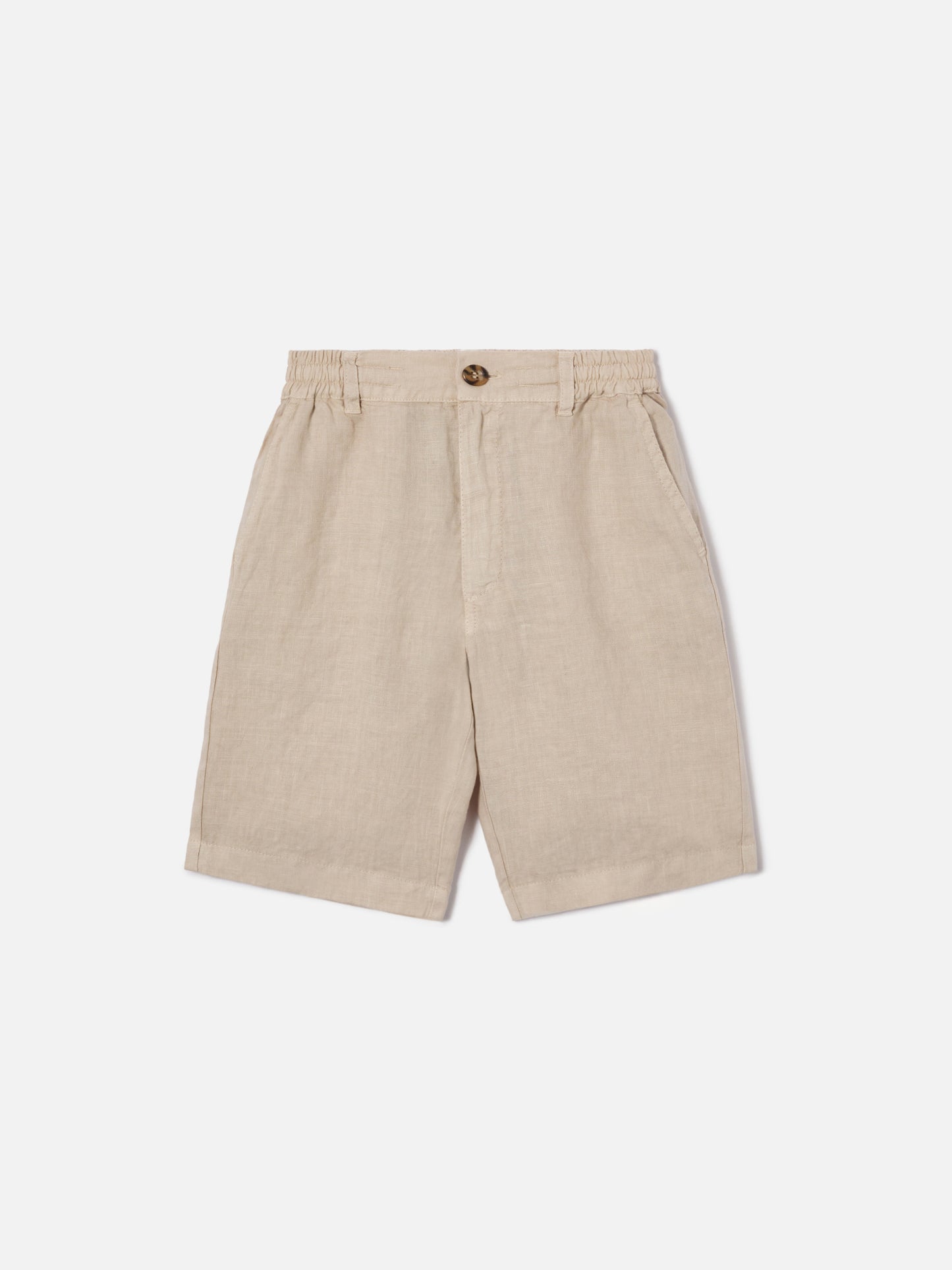Light grey Ischia Jr shorts in linen