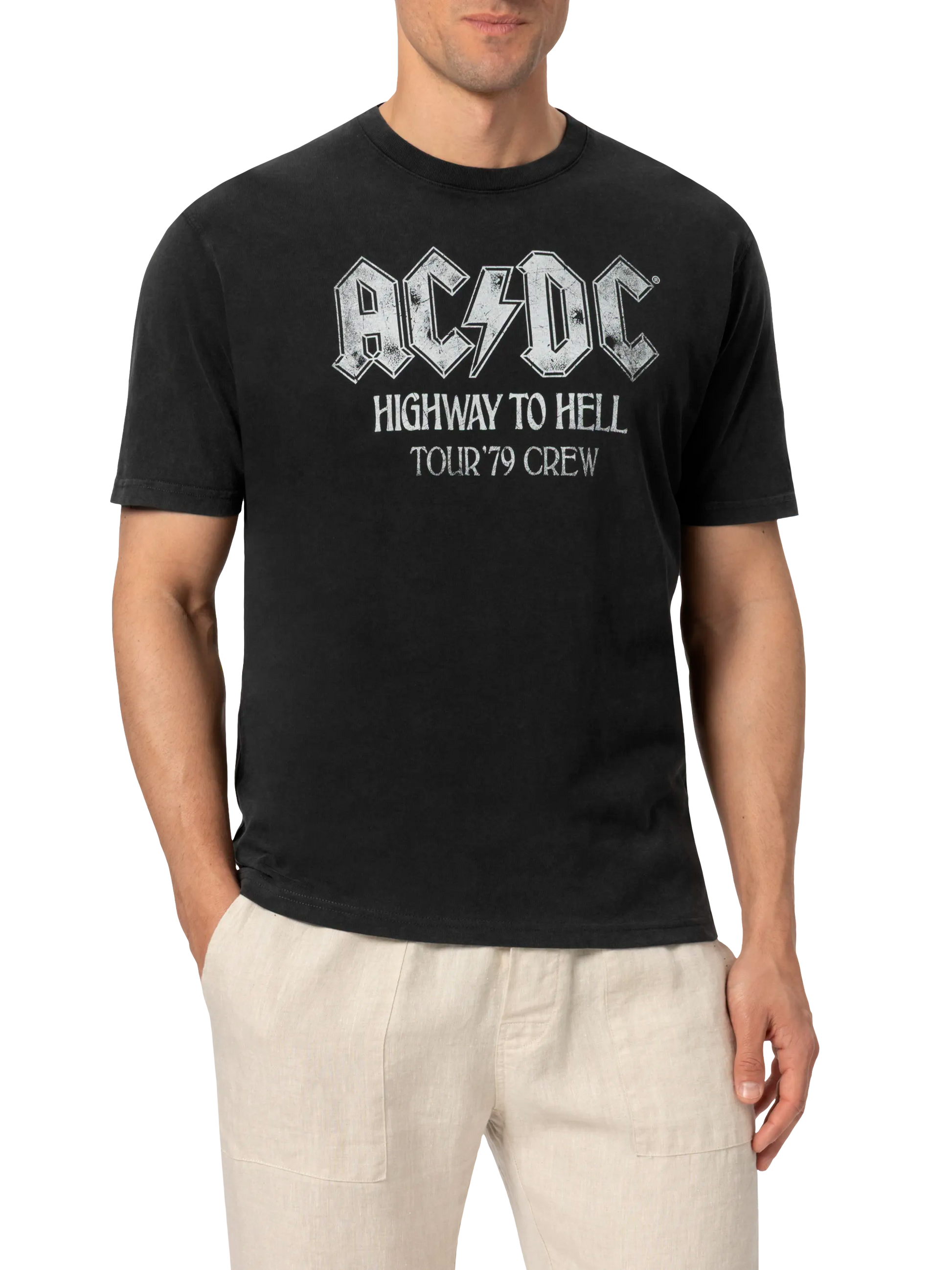 Vintage cotton t-shirt Jack with ACDC print - MC2 Saint Barth