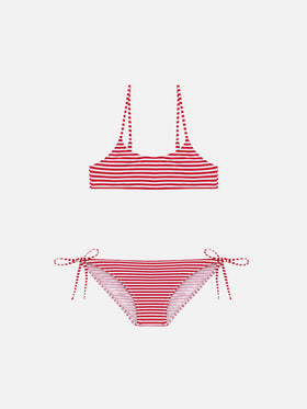 Jaiden bralette bikini with striped print - MC2 Saint Barth