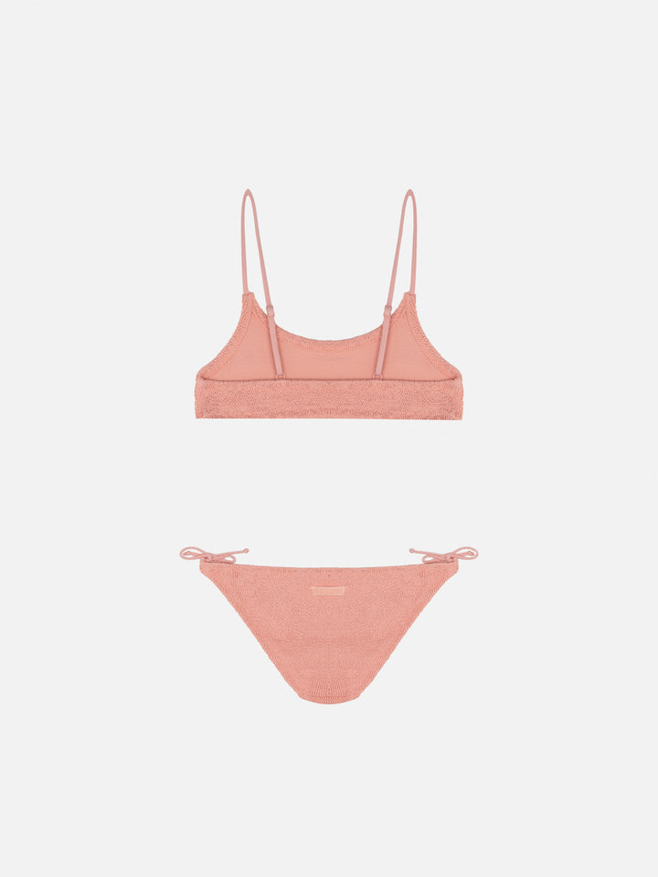 Jaiden pink crinkle bralette bikini - MC2 Saint Barth