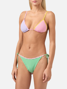 Triangel-Bikini Janet Marielle mit Vichy-Karo-Muster