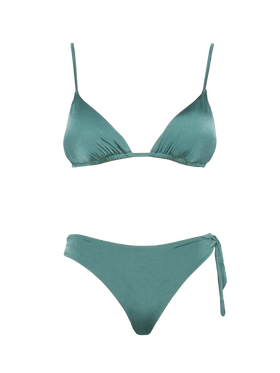 Sage green triangle bikini Janet Loren - MC2 Saint Barth