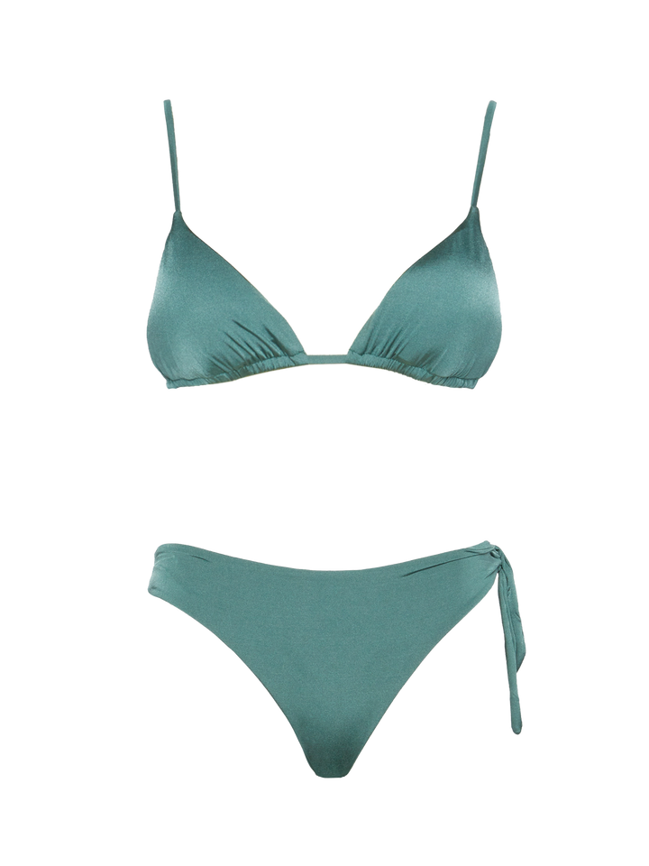 Sage green triangle bikini Janet Loren - MC2 Saint Barth