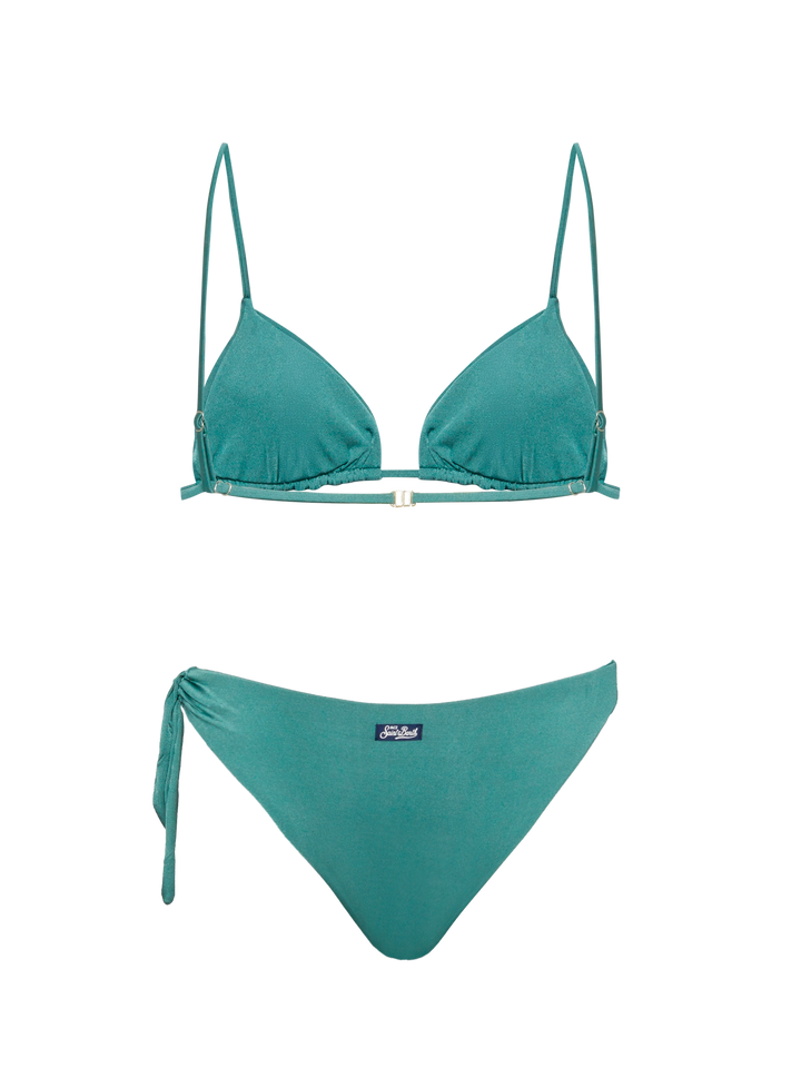 Sage green triangle bikini Janet Loren - MC2 Saint Barth