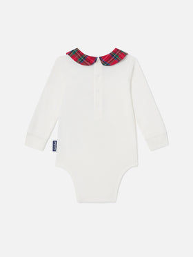 Body Jacques panna in cotone organico con stampa Minnie | Special edition